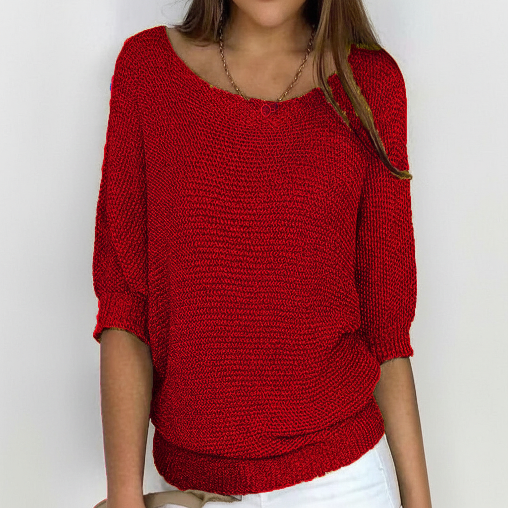 Strickpullover Mit Fledermausärmeln - Gabriele