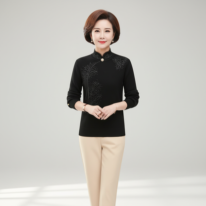 Strickpullover Mit Hohem Kragen - Susanne