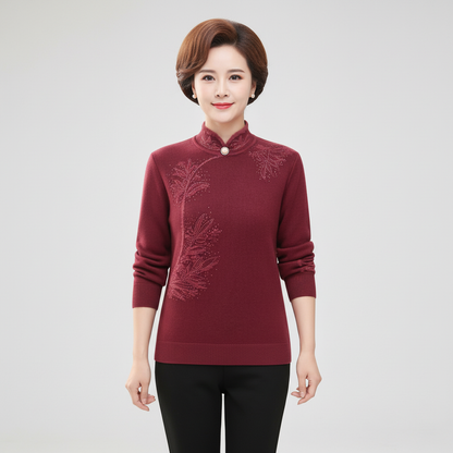 Strickpullover Mit Hohem Kragen - Susanne