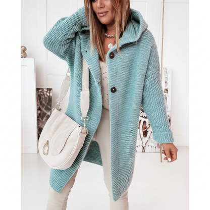 Strickweste Mit Kapuze - Isabella