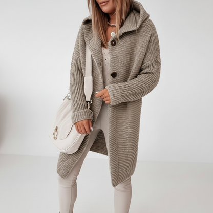 Strickweste Mit Kapuze - Isabella