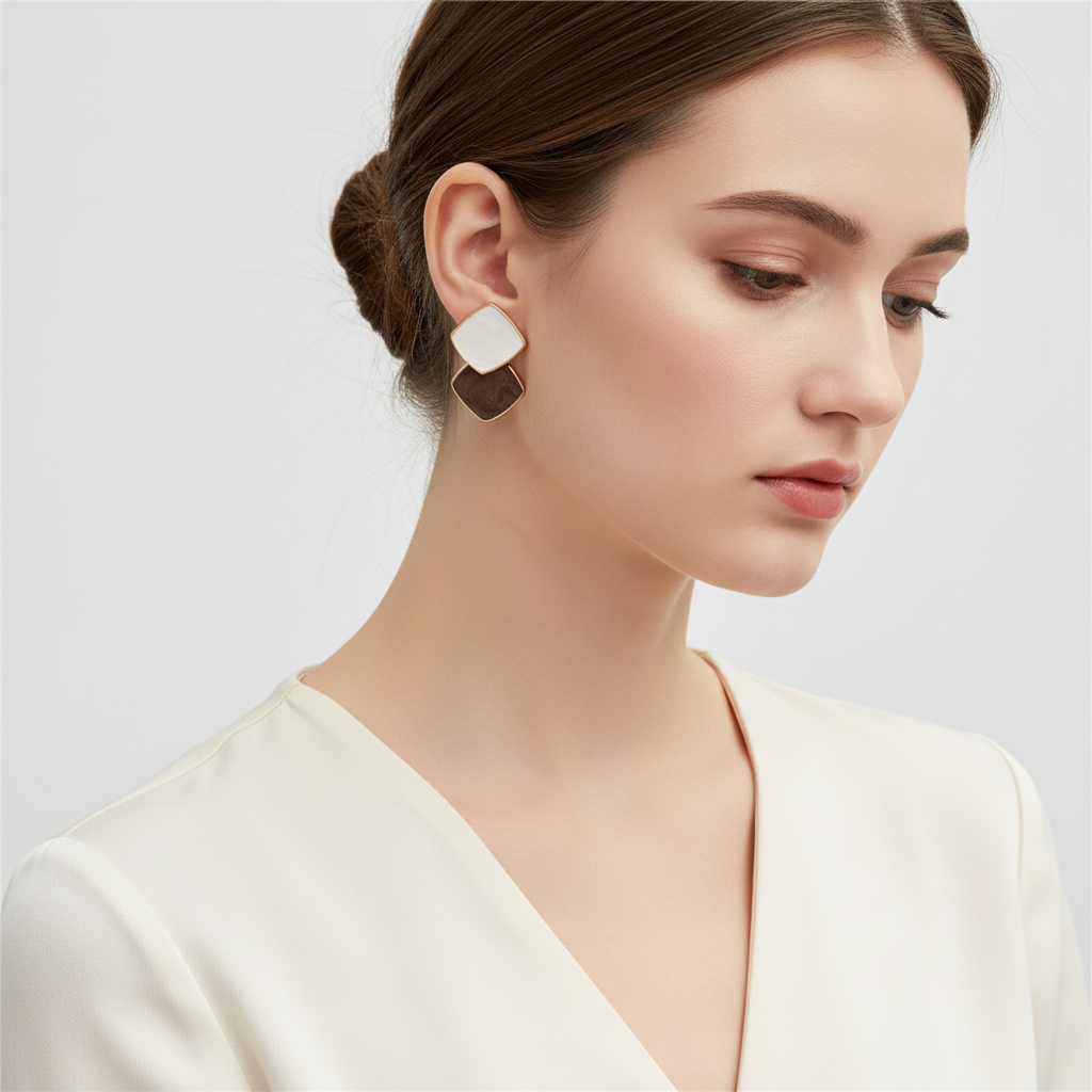 Stylische Ohrringe - ShineRound 