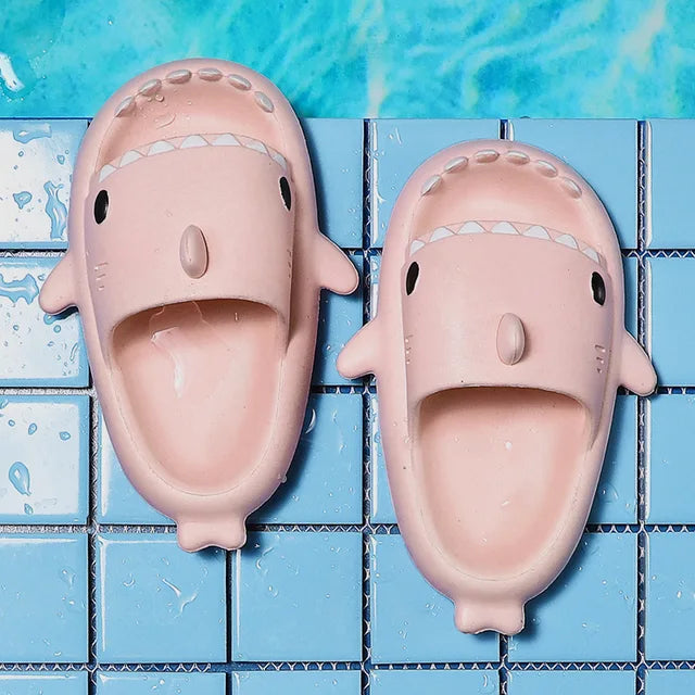 Unisex leichte Sommer-Pantoletten mit Hai-Design – FinSteps
