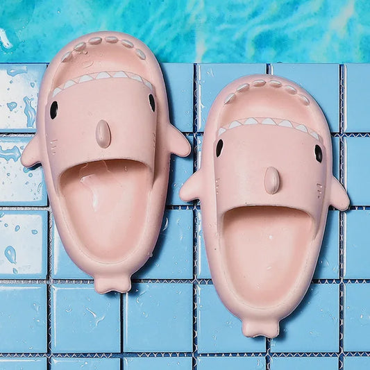 Unisex leichte Sommer-Pantoletten mit Hai-Design – FinSteps