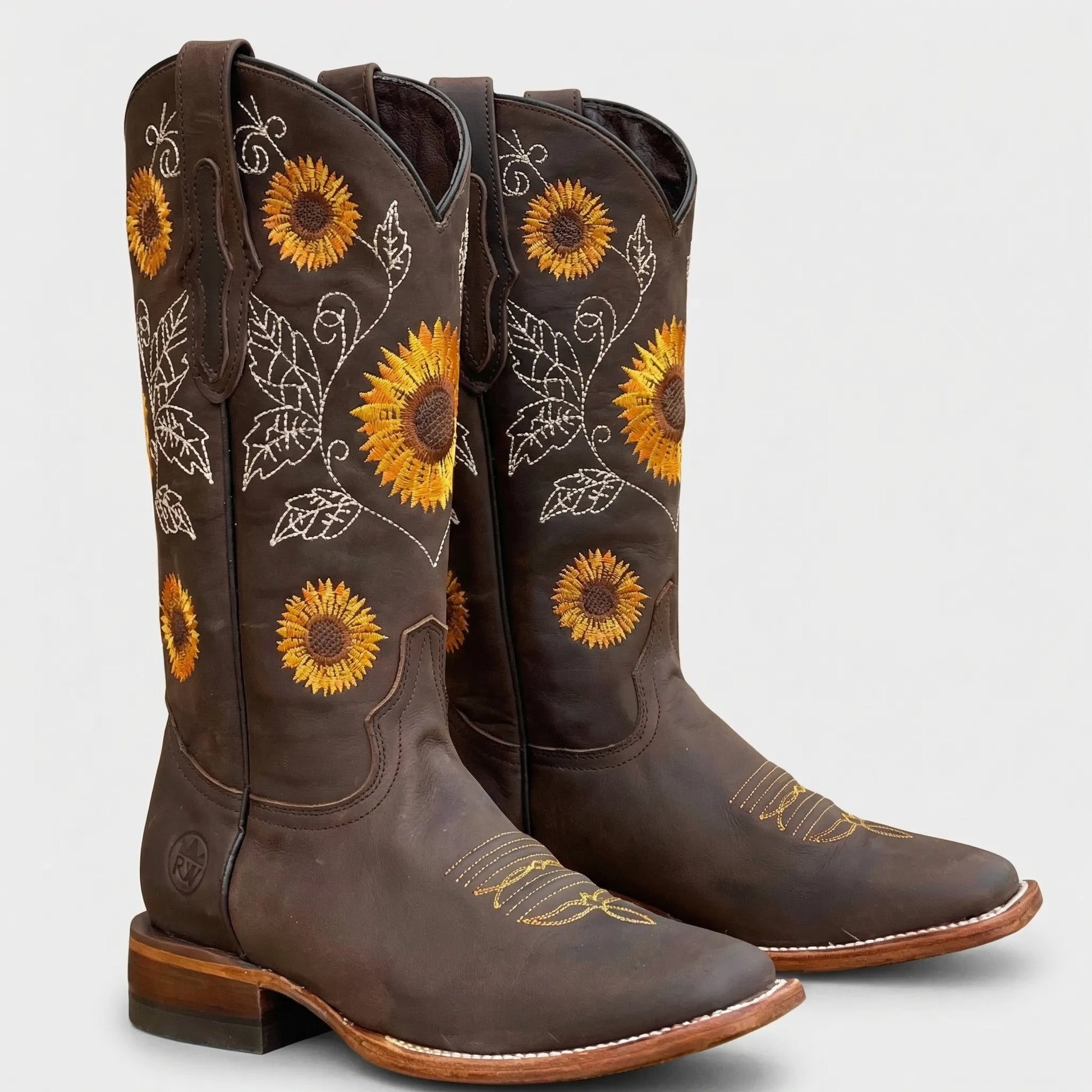 Sunflower Embroidered Western Cowboy Boot - Yvette