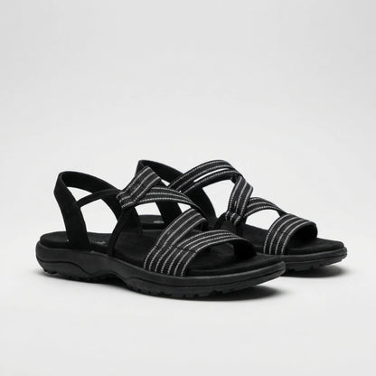 Supportive Strappy Flat Sandal - Elizabeth