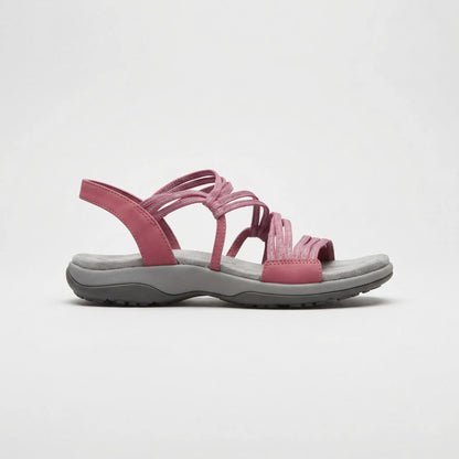 Supportive Strappy Flat Sandal - Elizabeth