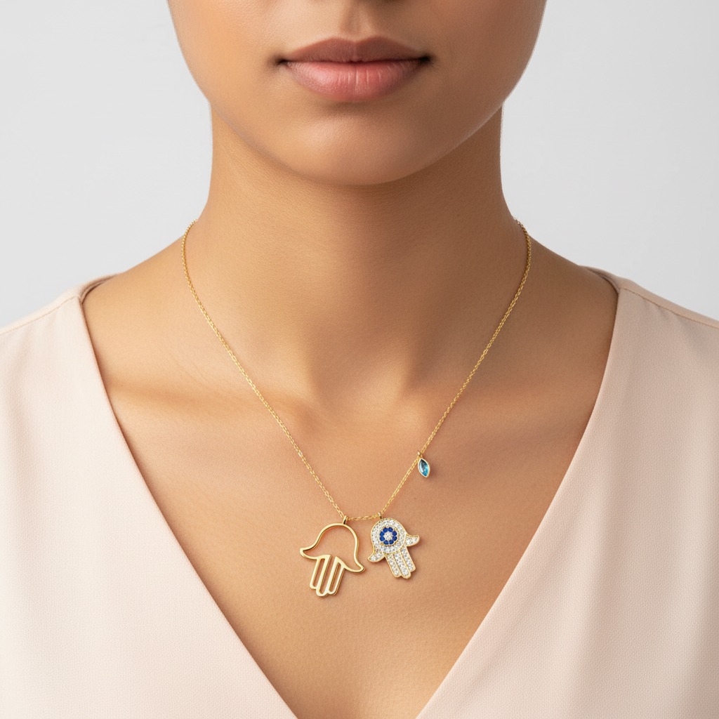 Symbolische Halskette - ProtectorHand 