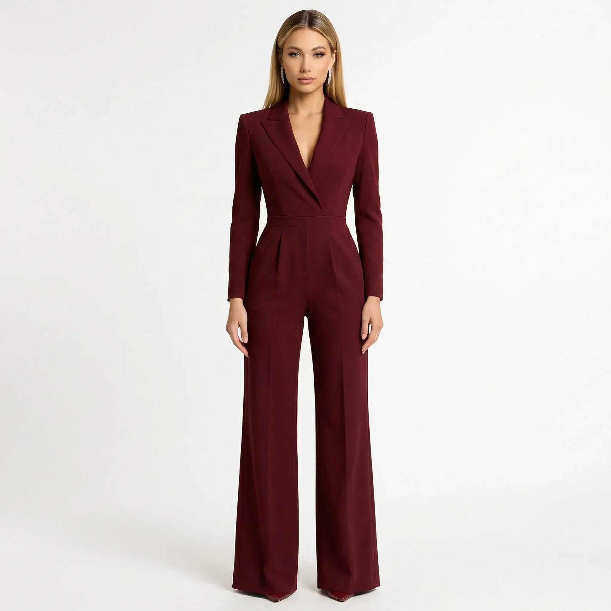 Taillierter Blazer-Jumpsuit Mit Weitem Bein - Luisa