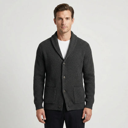 Taillierter Strickjacke Mit Schalkragen - Alberto