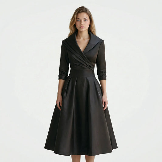 Tailliertes Midi Kleid - Emilie