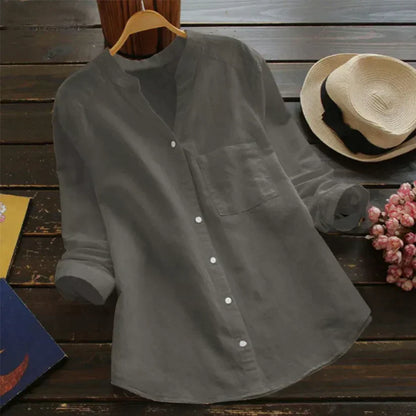 Tailored Button-Up Summer Shirt - Esther