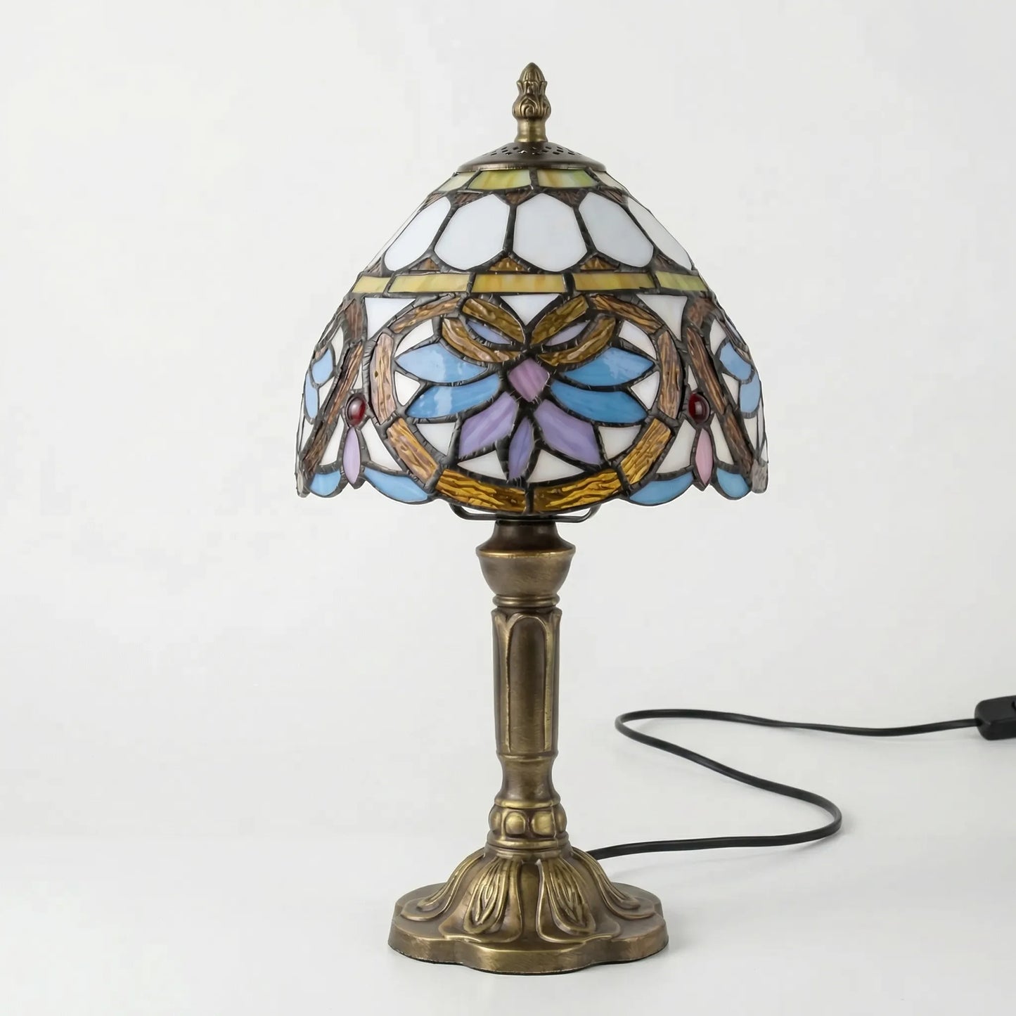 Tiffany-Style Stained Glass Table Lamp -  Tifforia