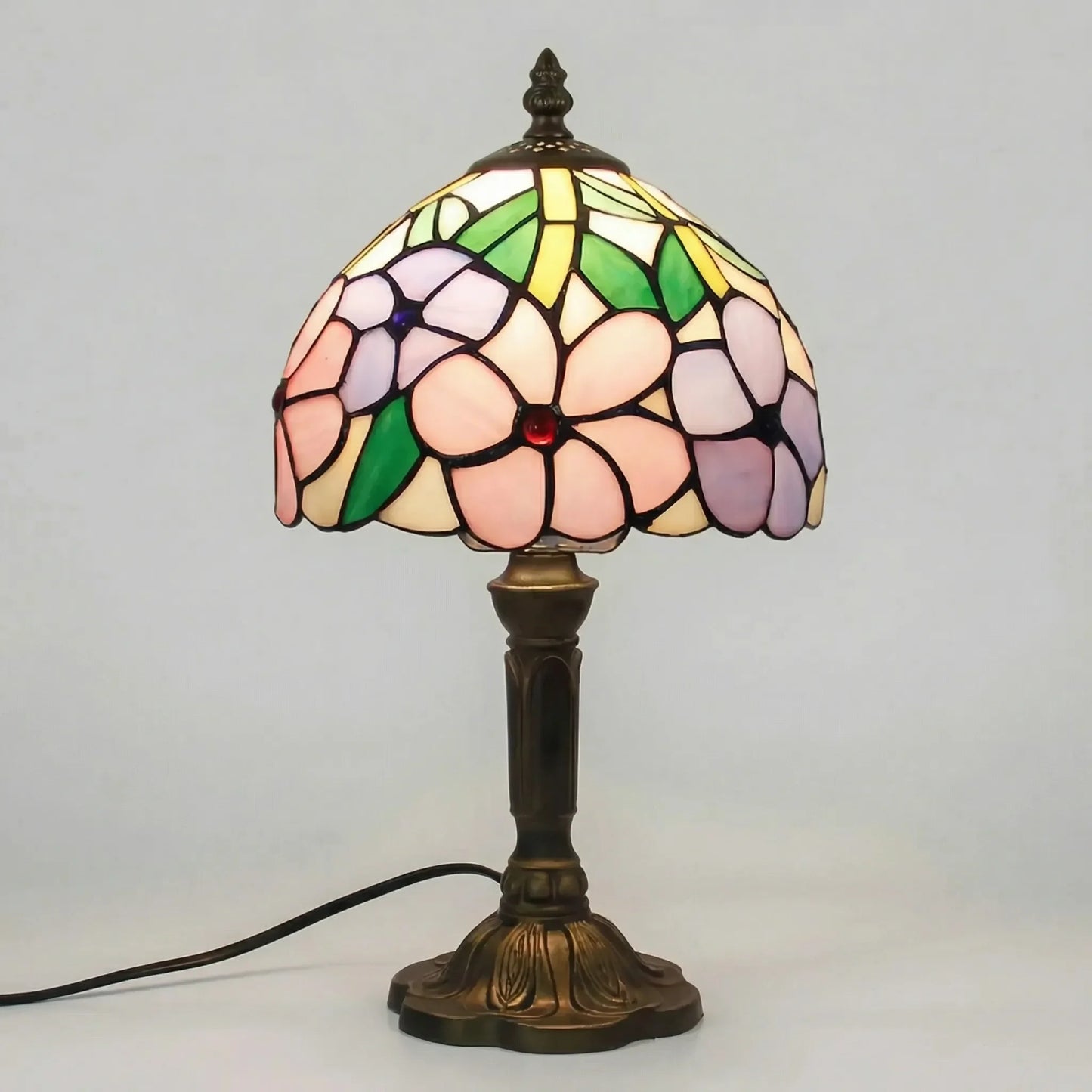 Tiffany-Style Stained Glass Table Lamp -  Tifforia