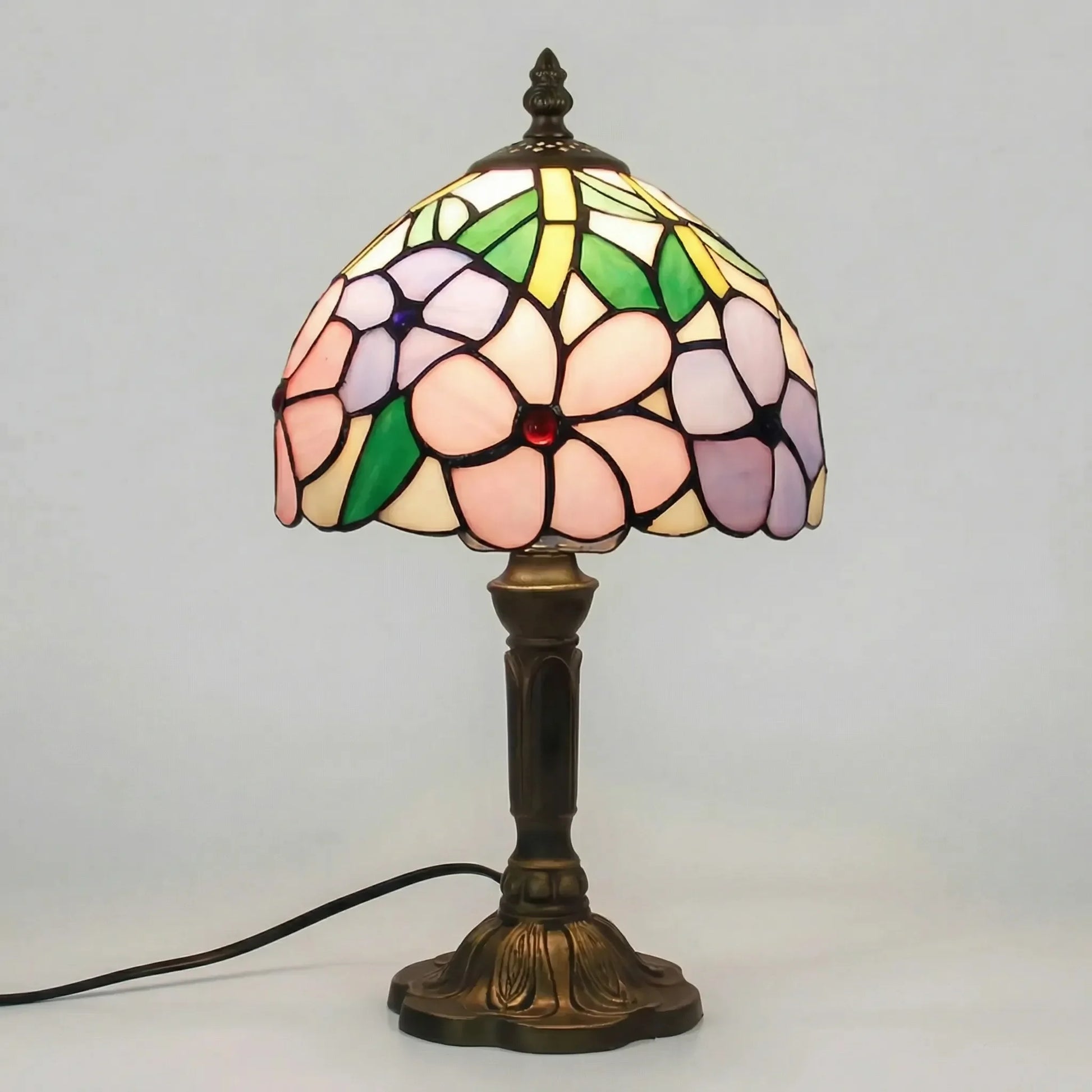 Tiffany-Style Stained Glass Table Lamp -  Tifforia