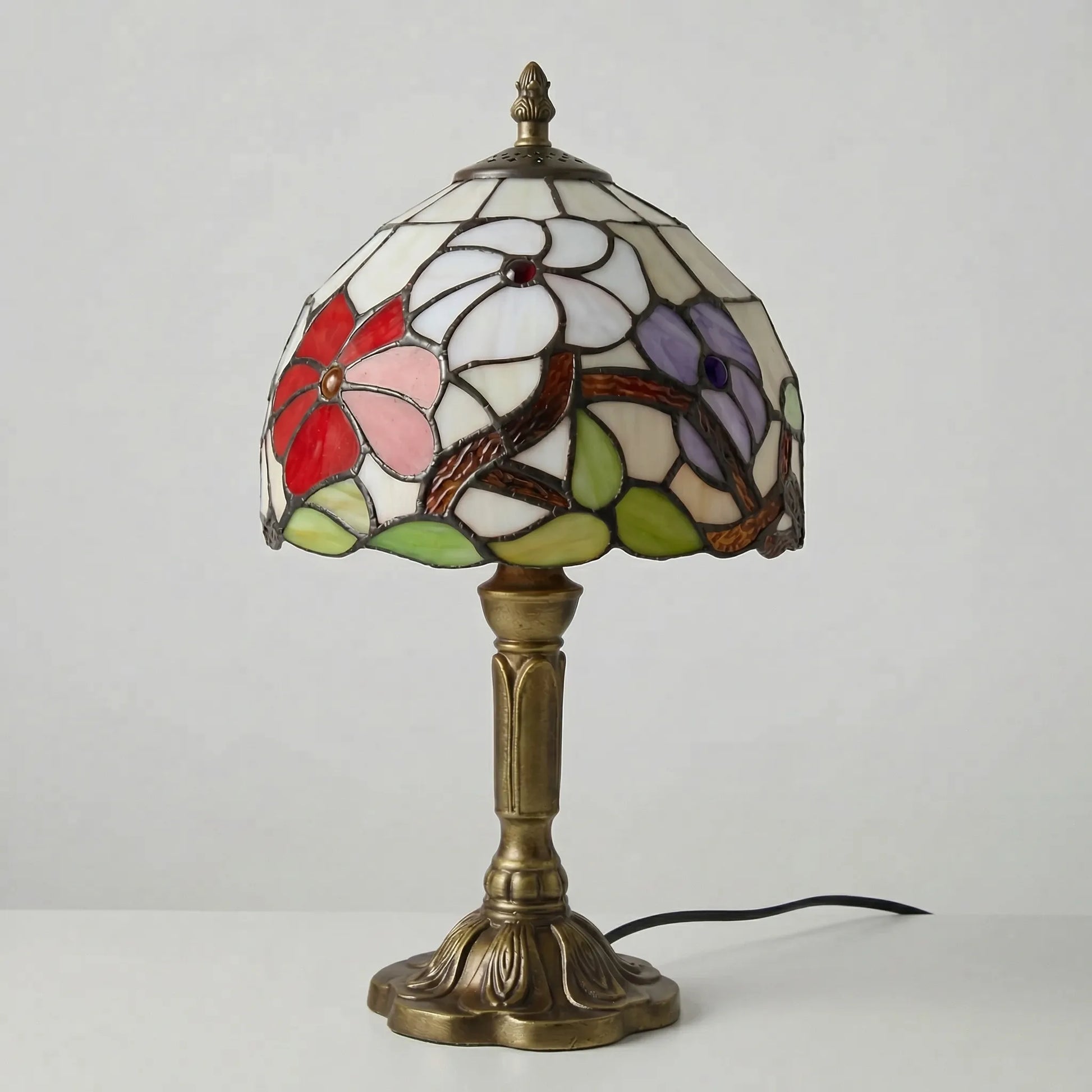 Tiffany-Style Stained Glass Table Lamp -  Tifforia