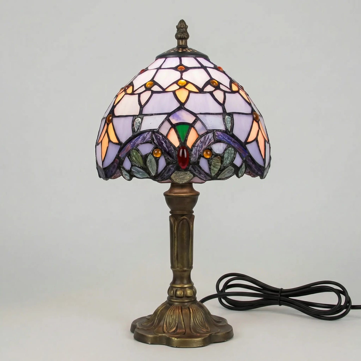 Tiffany-Style Stained Glass Table Lamp -  Tifforia