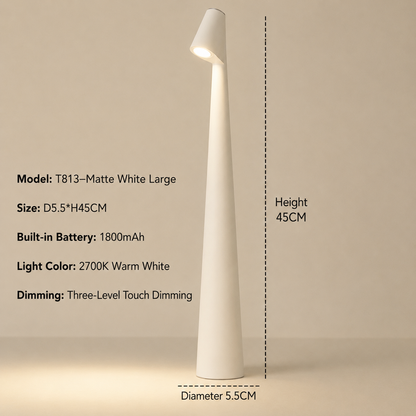 Cordless Designer LED Table Lamp with 3-Level Touch Dimming 22