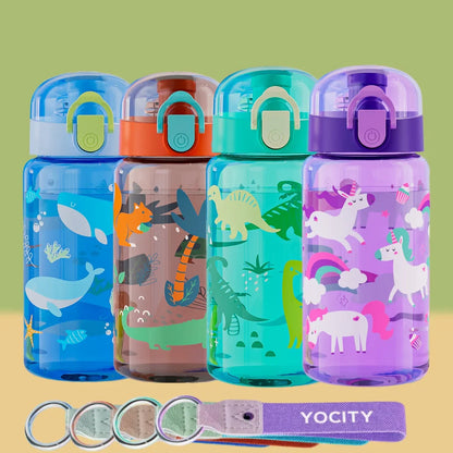 Transparente Trinkflasche Kinder Mit Print - Zydro