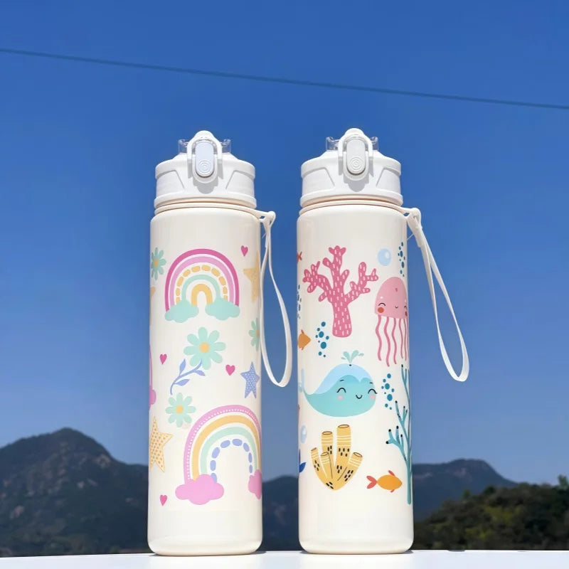 Trinkflasche Für Kinder Mit Cartoon-Motiven - Sipify