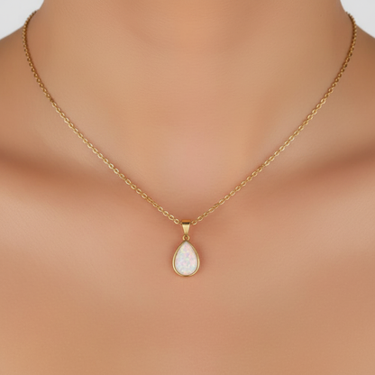 Tropfenförmiger Anhänger - LuxeChain 