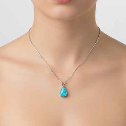 Tropfenförmiger Anhänger - OpalDrop 