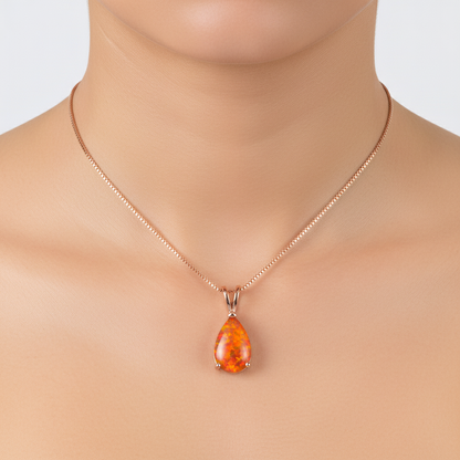 Tropfenförmiger Anhänger - OpalDrop 