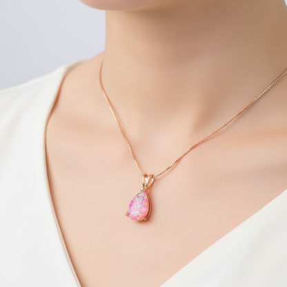 Tropfenförmiger Anhänger - OpalDrop 