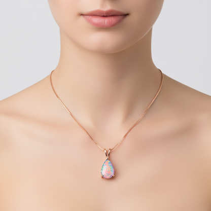 Tropfenförmiger Anhänger - OpalDrop 