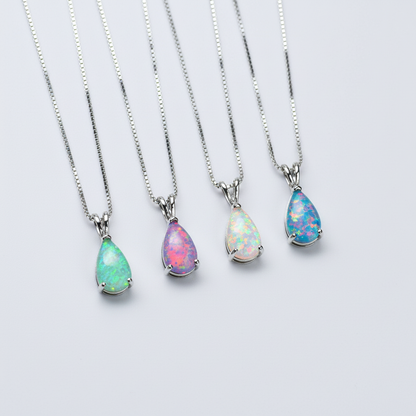 Tropfenförmiger Anhänger - OpalDrop 