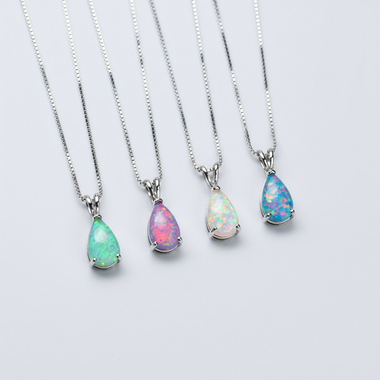 Tropfenförmiger Anhänger - OpalDrop 