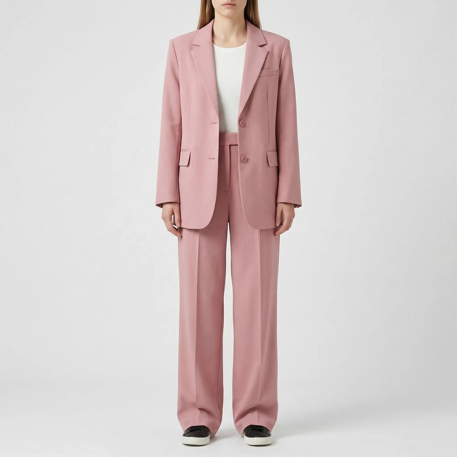 Two-Piece Blazer And Wide-Leg Trouser Set - Margie