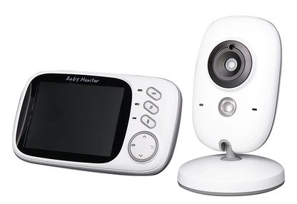 3,5-Zoll Video-Babyphone mit Nachtsicht, Temperaturanzeige und Gegensprechanlage