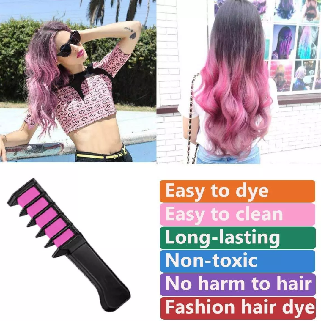 Frau mit pinken Haaren, Haarfärbemittel, langanhaltend, ungiftig, modisch, einfach anzuwenden.