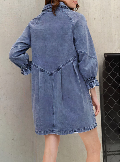 Jeanskleid mit langen Ärmeln – Noor