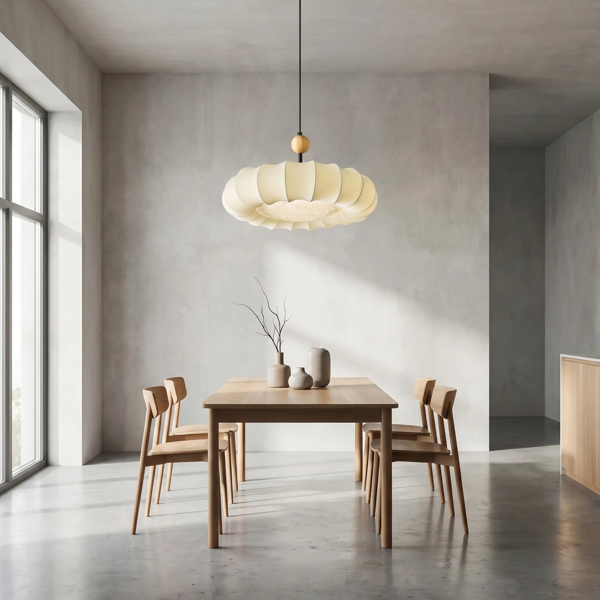 Veil-Inspired Fabric Pendant Light -  Veiluxe