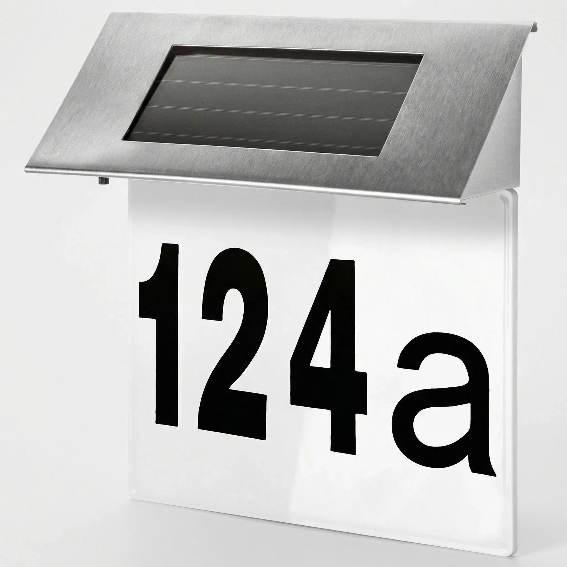 Verlicht Huisnummerbord Op Zonne-Energie Voor Buiten - Lumicipher