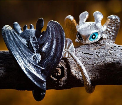 Verstellbarer Paar Ring - DragonHeart 