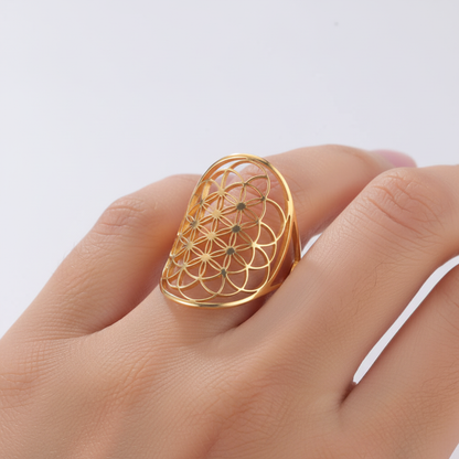 Verstellbarer Ring - FlowerSymbol 