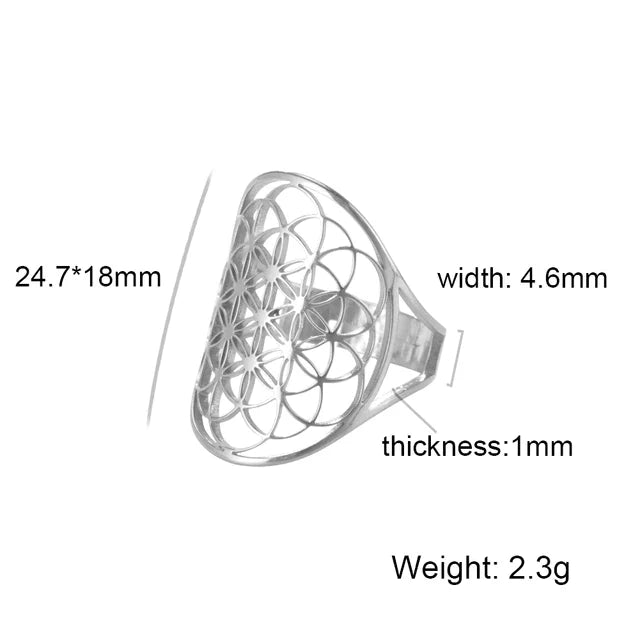 Verstellbarer Ring - FlowerSymbol 