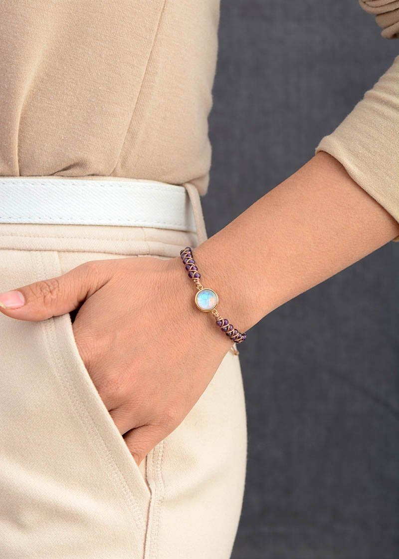 Verstellbares Armband - AmethystBracelet 