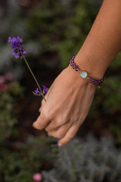 Verstellbares Armband - AmethystBracelet 