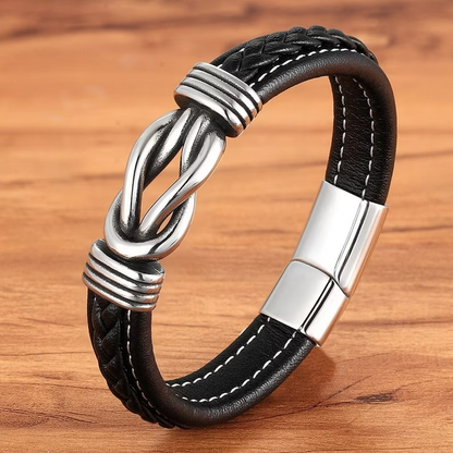 Verstellbares Lederarmband - KnotFashion 