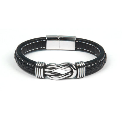 Verstellbares Lederarmband - KnotFashion 