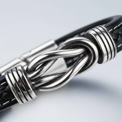 Verstellbares Lederarmband - KnotFashion 