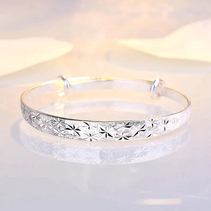 Verstellbares Silberarmband - ShimmerBangle 