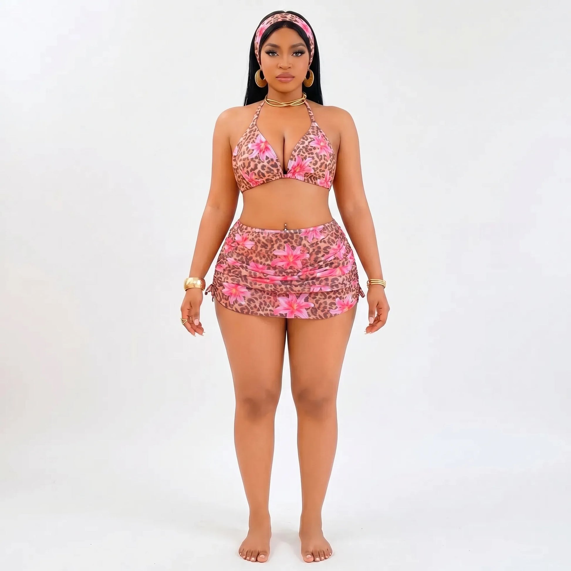 Vierteiliges Plus-Size Bikini Set - Marilyn