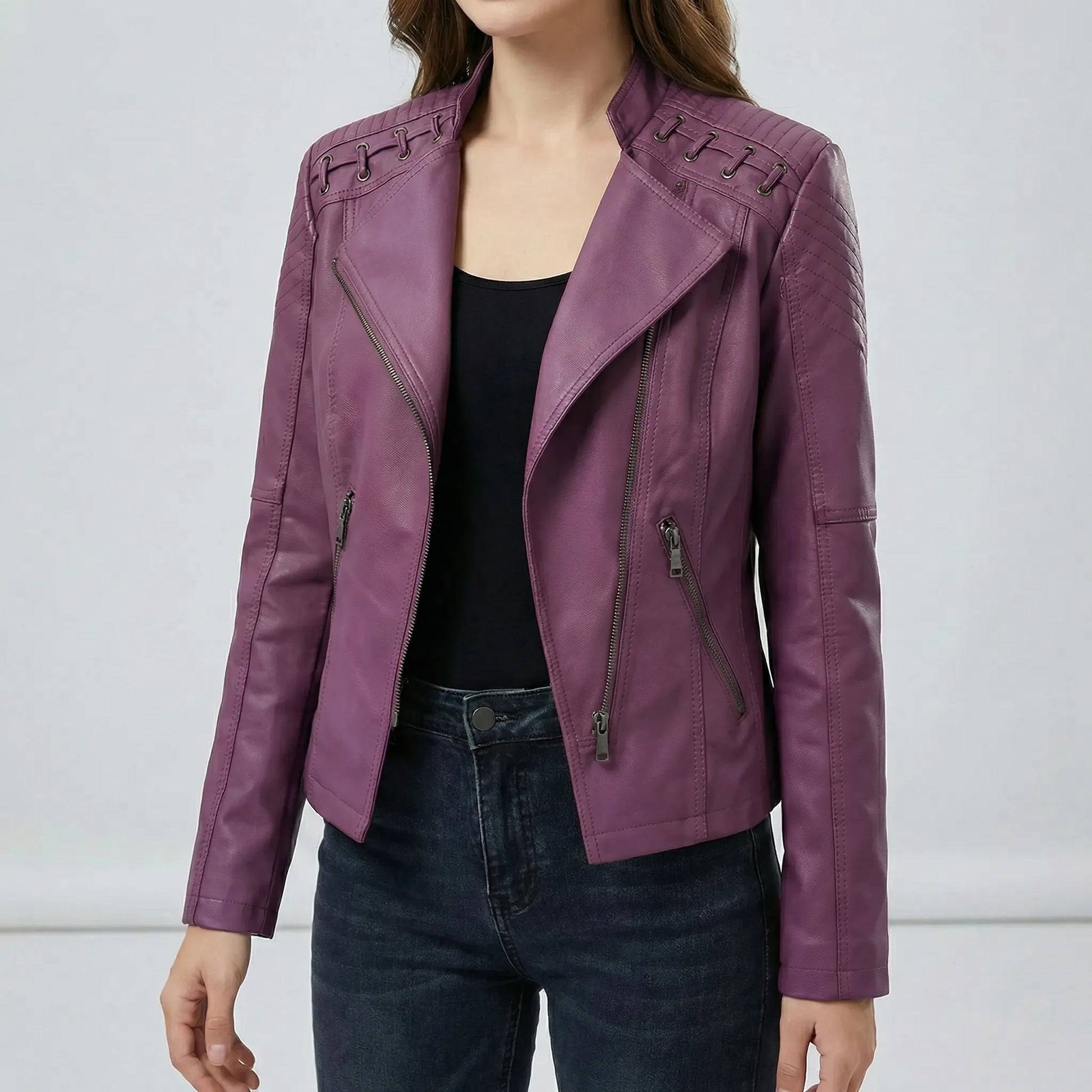 Vintage-Inspirierte Bikerjacke - Lily