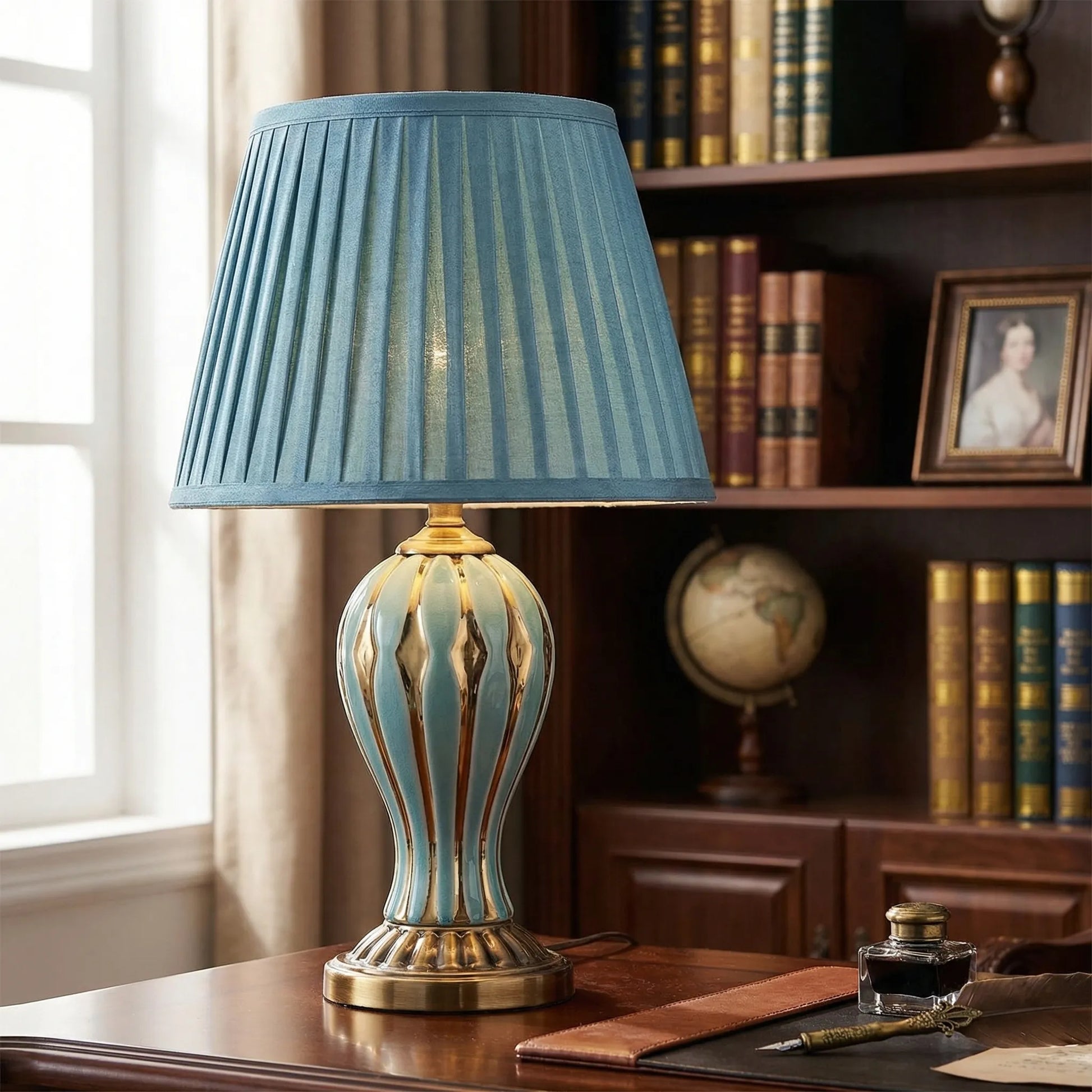 Vintage-Style Ceramic Table Lamp -  Claremoor