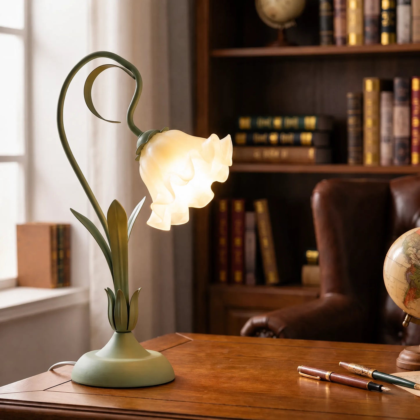 Vintage Floral Adjustable Table Lamp -  Florelle
